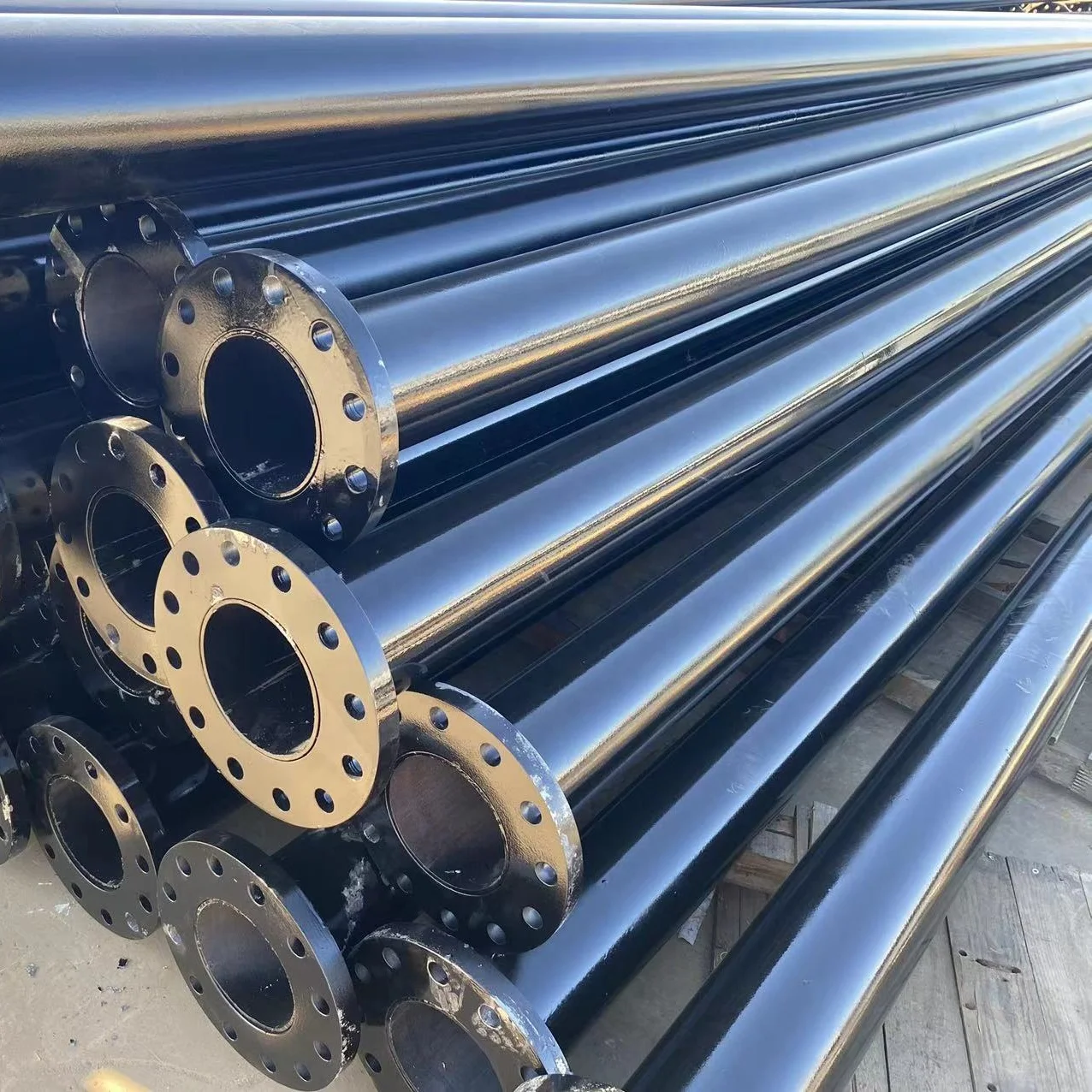 underground bunker Iron pipes Hollow  NSI B16.5 Carbon Steel Large Diameter Forged Flanges steel pipe