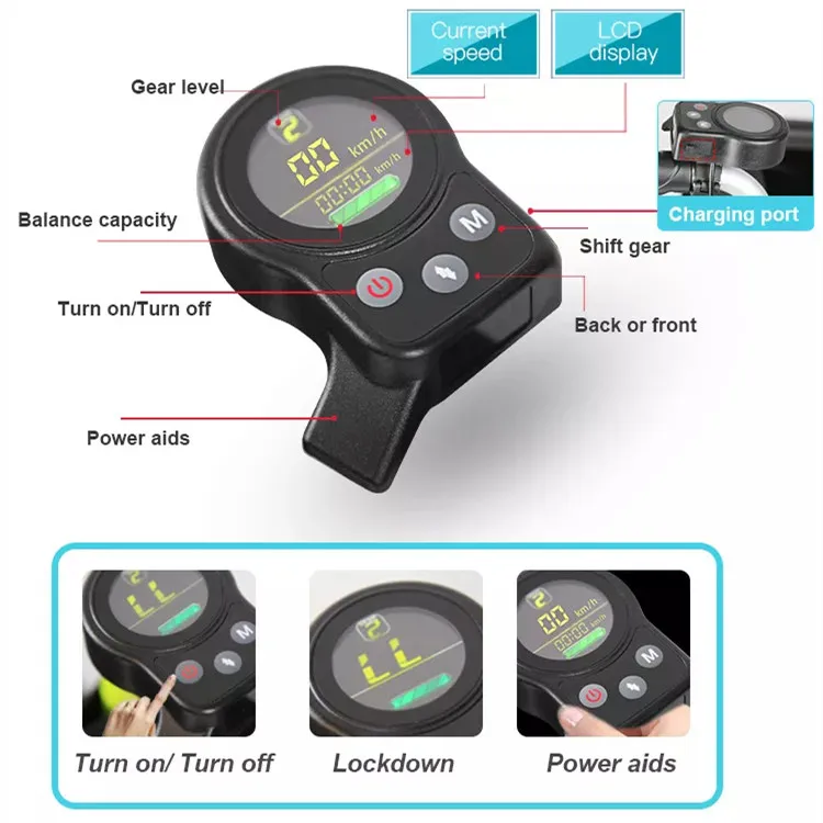 Folding 4 wheel walker joystick control patient transfer chair disabled power rollator wheelchair for adults