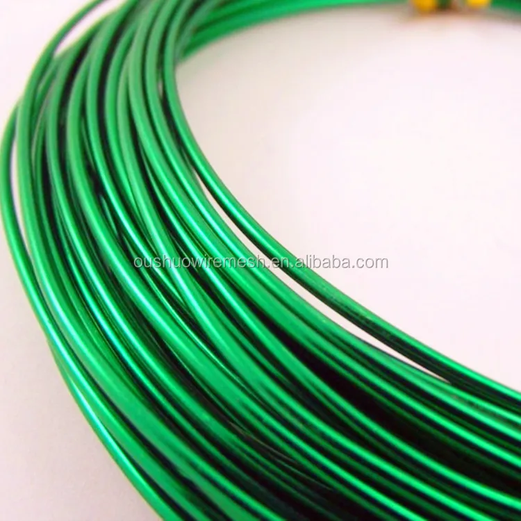 Popular green color aluminum jewelry wire handmade craft wire