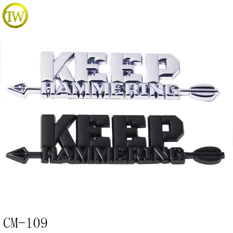 Custom Uae 3D Logo Car Sticker For National Day, Abs metal Chrome Self Adhesive Car Emblems Logo Badges