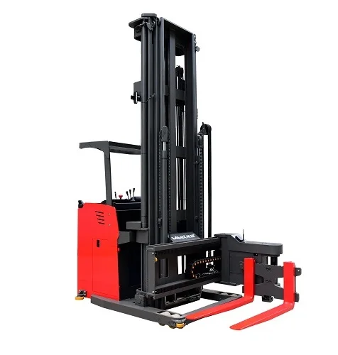 1.0Ton  1.5 Ton Narrow Aisle 3 Way VNA Electric Pallet Stacker Forklift Up to 9 Meters High