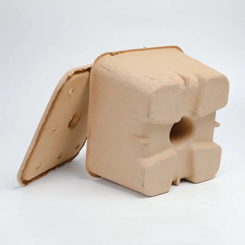 OEM/ODM Custom Biodegradable Sugarcane Pulp Tray Recyclable Fine Quality Paper Box Food Compostable Protection Factory