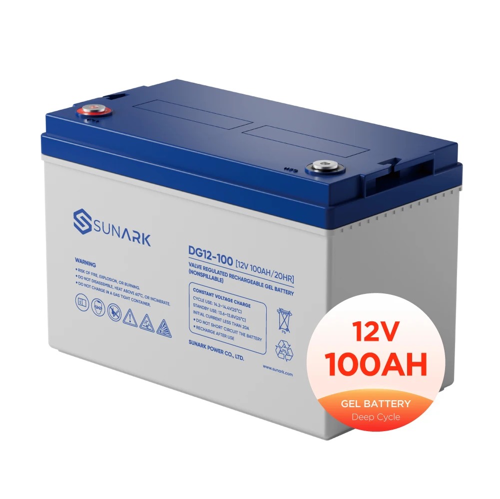 SunArk Высокоэффективная Oem свинцово-кислотная аккумуляторная батарея 100Ah 12V гелевые солнечные аккумуляторные батареи