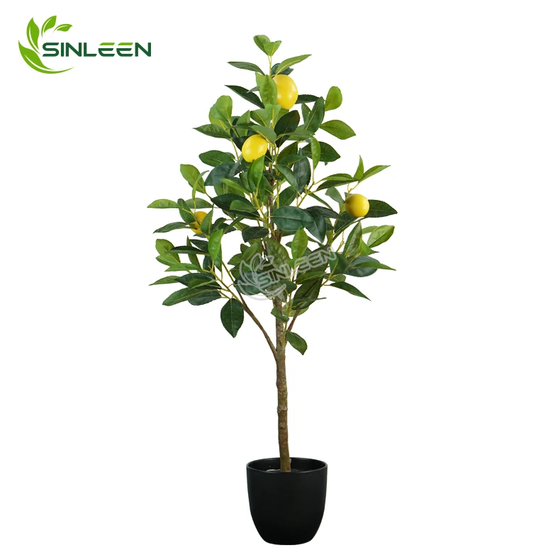 Artificial Tree Home Decor Modern Decoration Potted Bonsai Fake Room Office Indoor Fruit Artifical Lemon Plant