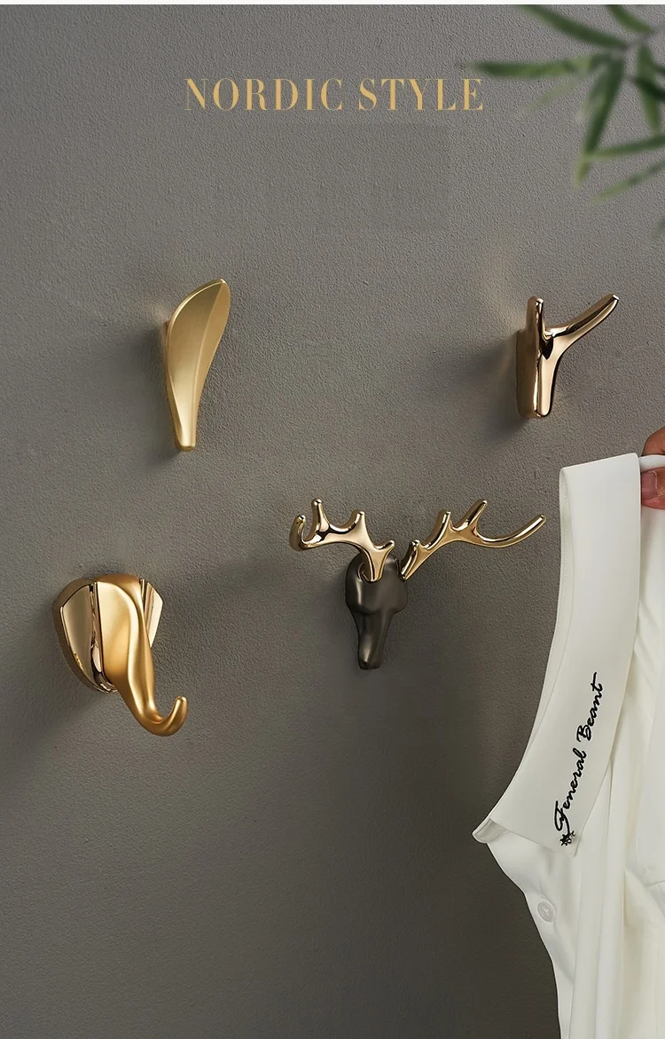 Wall Hook Creative Hook Hanger for Entrance Door Back Multifunction Key Holder Clothes Hanging Hook Towel Rack Home Supplies