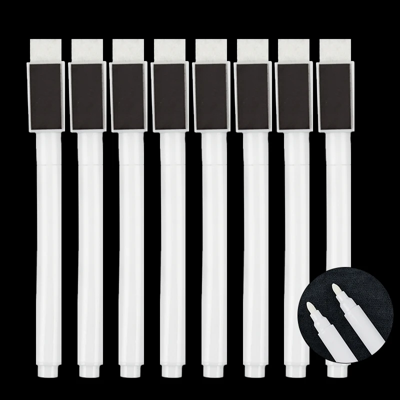 Simple Wet Erase White Liquid Chalk Marker Art Marker Pen Set For Sticker