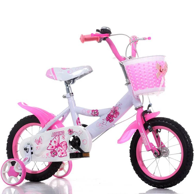 
High steel frame kids girls cycle 12 14 16 18 inch children bicycle / New Pink Unique Kids Bike / Baby Girl Cycle for children 