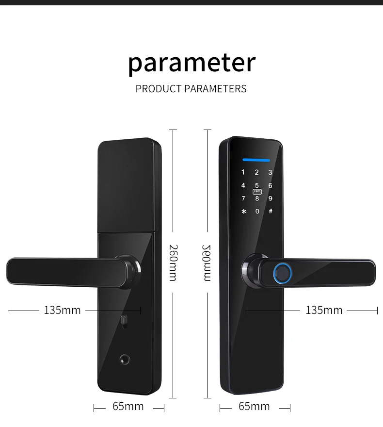 New Super September S811 Fingerprint Door Lock Intelligent Tuya Wifi Smart Locks TTlock With Password Card Smart Digital Lock