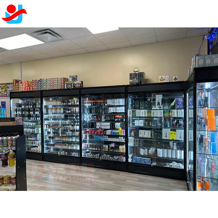 Retail Design Dispensary Supplies Tobacco Shop Furniture Smoke Shop Display Head Shop for Tobacco Shelf