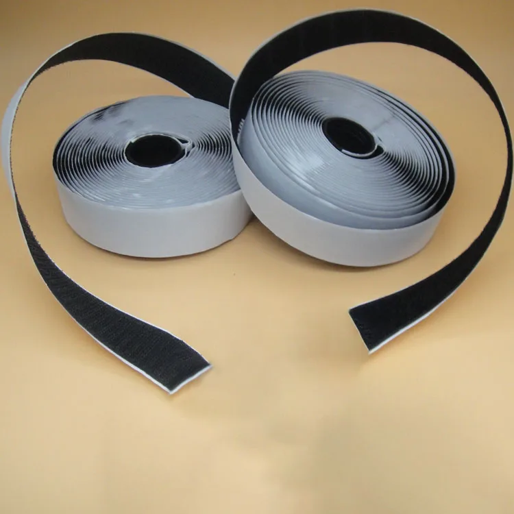 Heavy Duty Self Adhesive Hook Loop Easy Using Adhesive Curtain Hook And Loop Tape