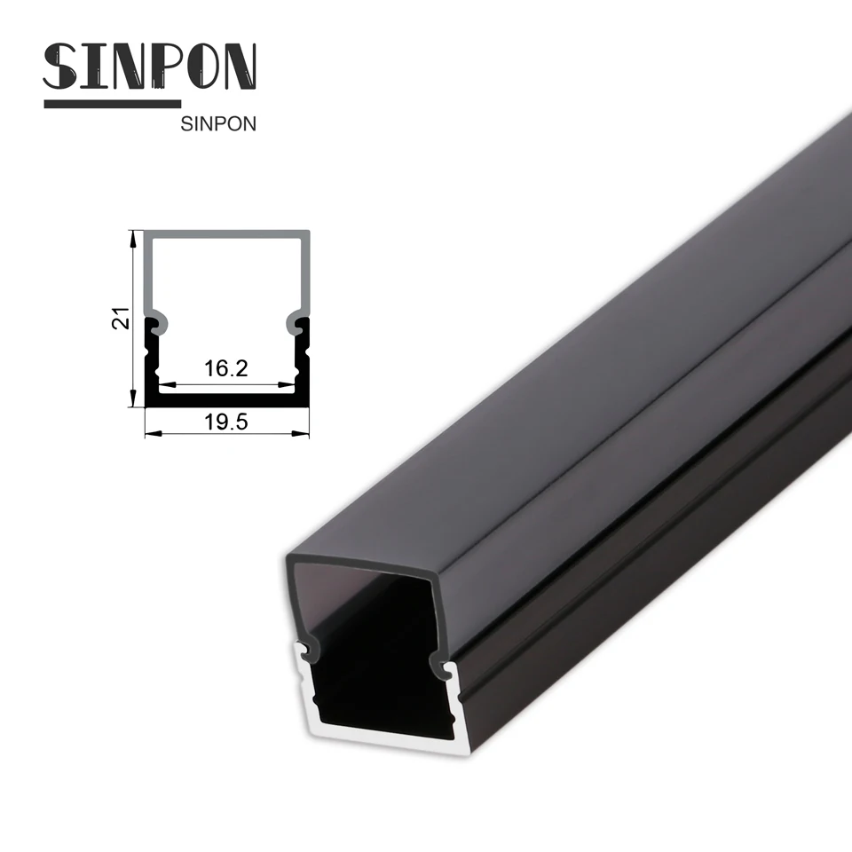 
China Professional Customized Black Anodized Linear Channel Led Alu Aluminum Extrusion Housing Profiles For Strip Light  (1600189136820)