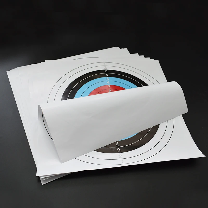 Archery Target Paper for Arrow Bow Shooting Hunting Practice 10 pieces of 40cm diameter target paper bow and arrow shooting trai
