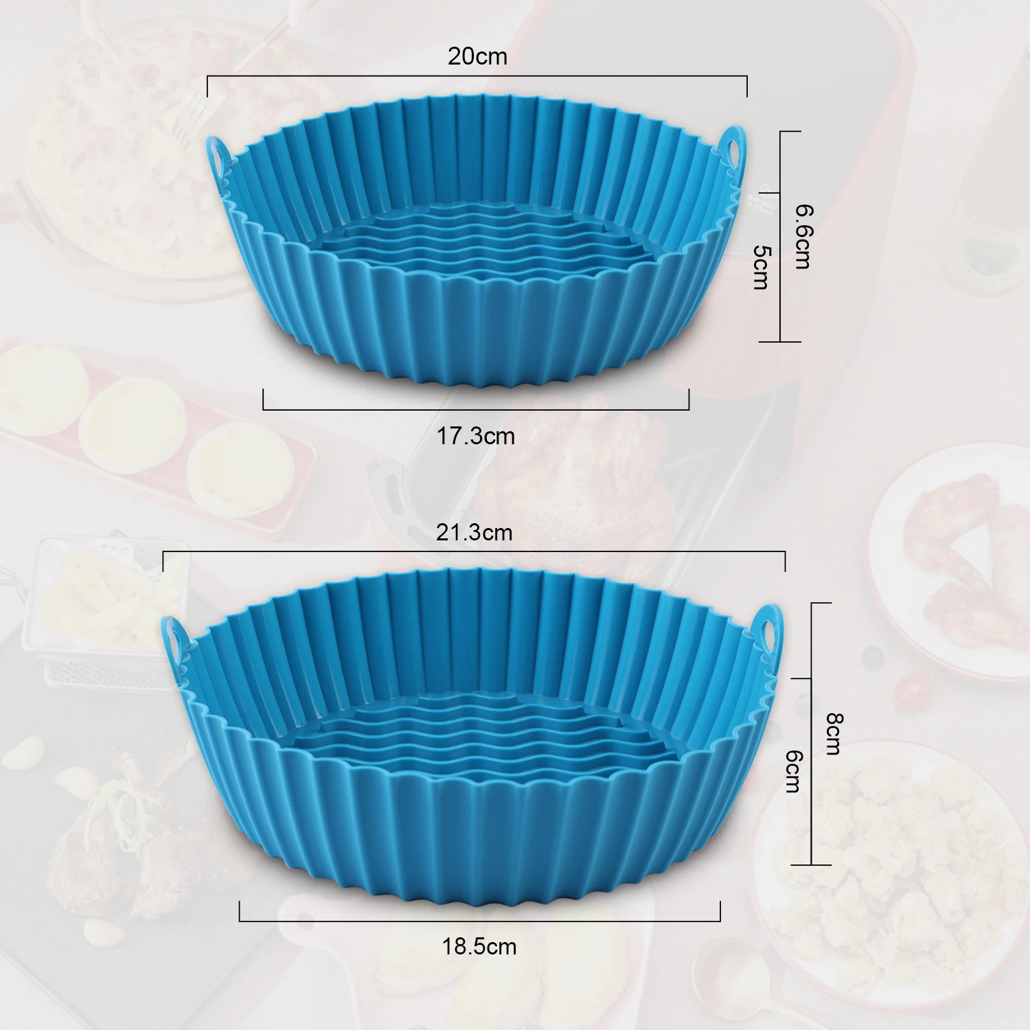 Air fryer silicon Glue Pan Fryer Baking pan French fries Silicone pad