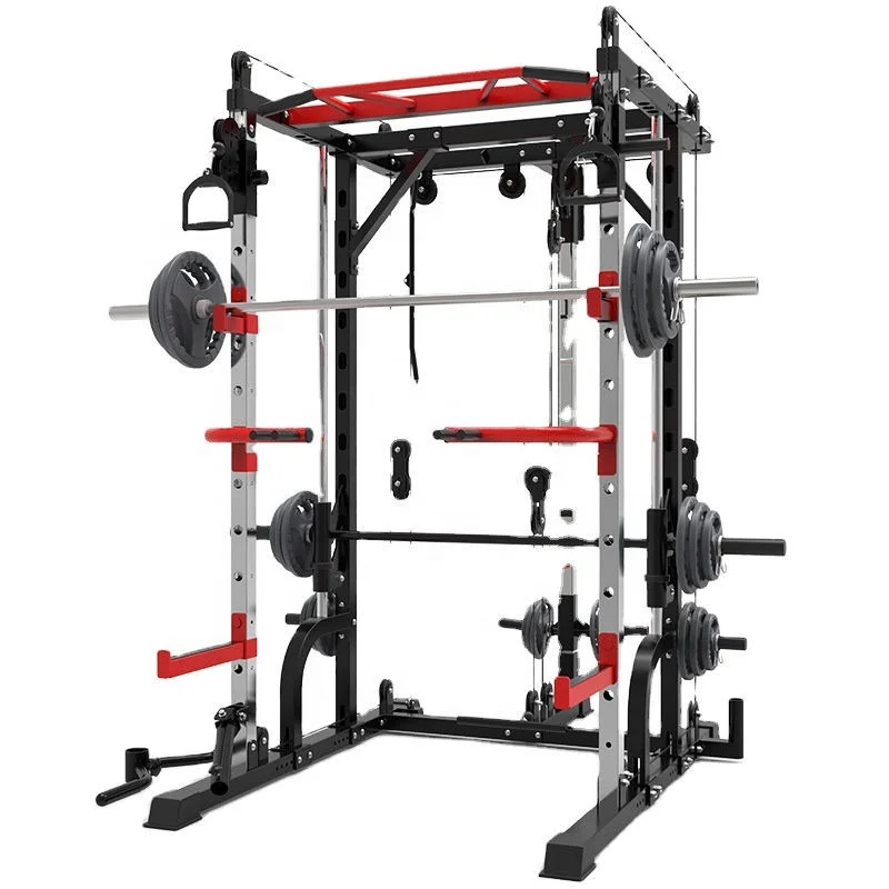 Hot Selling Gym Workout Exercise and Home Use Fitness Equipment Squat Rack Power Rack Smith Machine