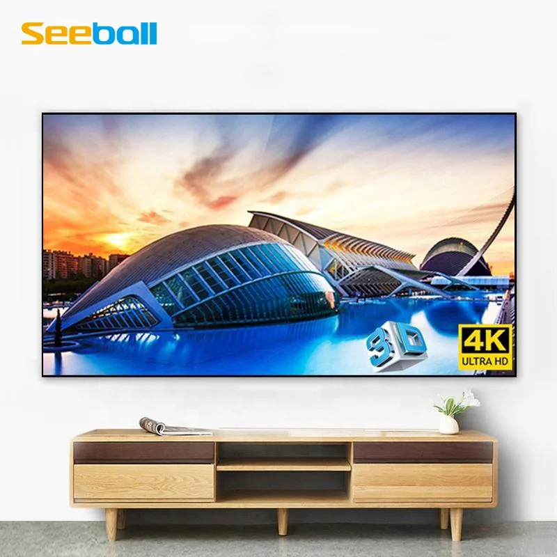 Seeball 120inch 16:9 ALR long throw Fixed frame projection screens for home theater 4K HD projector screens factory