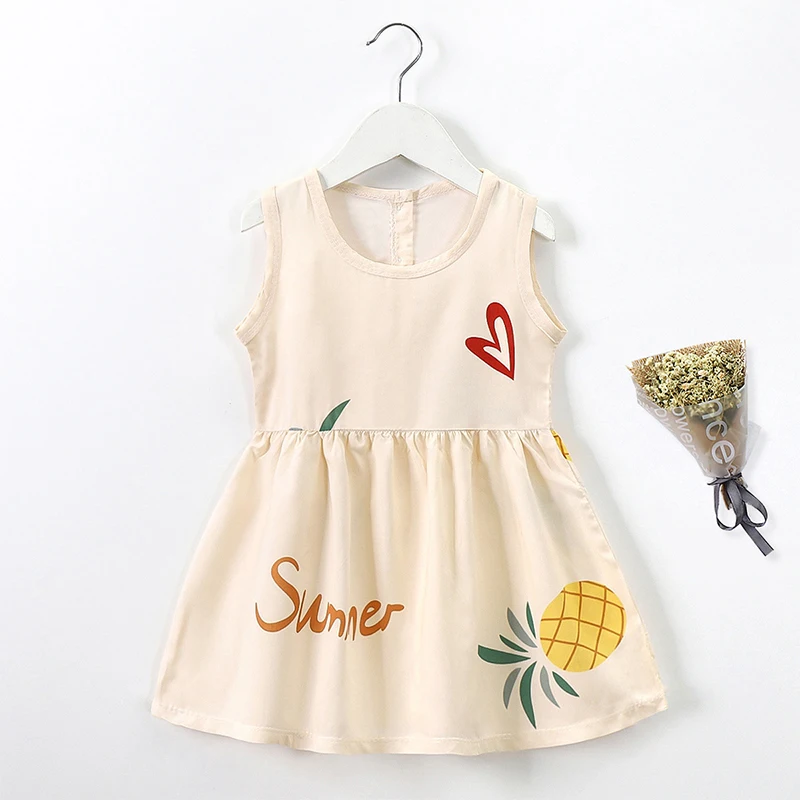Princess vest dress children girls cotton dress fashionable summer clothing Korean new style for baby girl