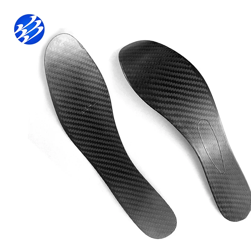 2023 New Arrival Twill Plain Arch Support Shoe Boards Shock Absorption Sports Insoles Carbon Fiber Insoles For Adult