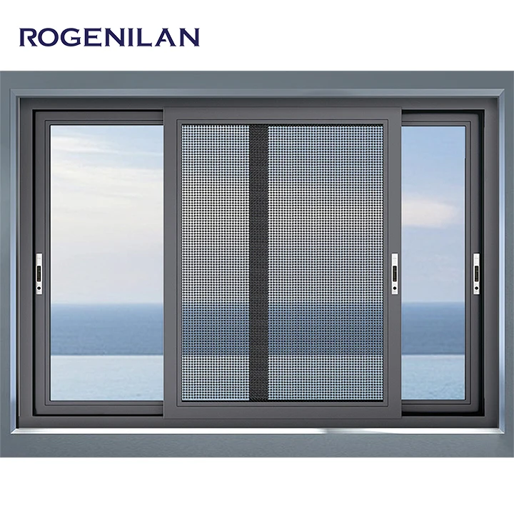 ROGENILAN Non Bridge Broken Window Grills Design Pictures For Sliding Windows