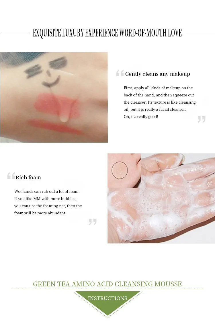 Private Label 150ml Organic Natural Rose Face Cleanser Mousse Cleansing Foam For Remove Makeup Facial Skincare Foam Wash