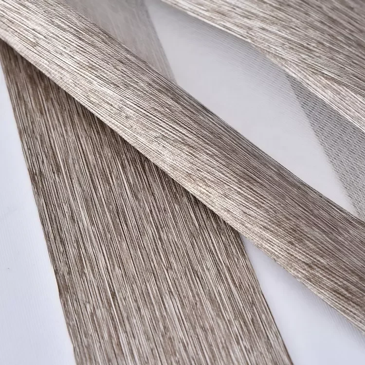 Manufacturer Sunscreen 100% Polyester Horizontal Solid Roller Zebra Blinds Fabrics