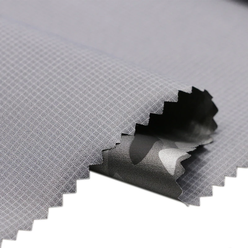 Custom sunscreen waterproof  breathable  nylon printed plaid fabric composite camouflage film for sports outdoor