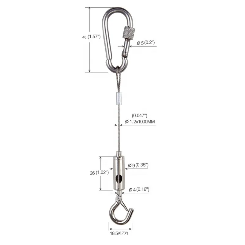 Top-rated suspension kit for light wire hanging system