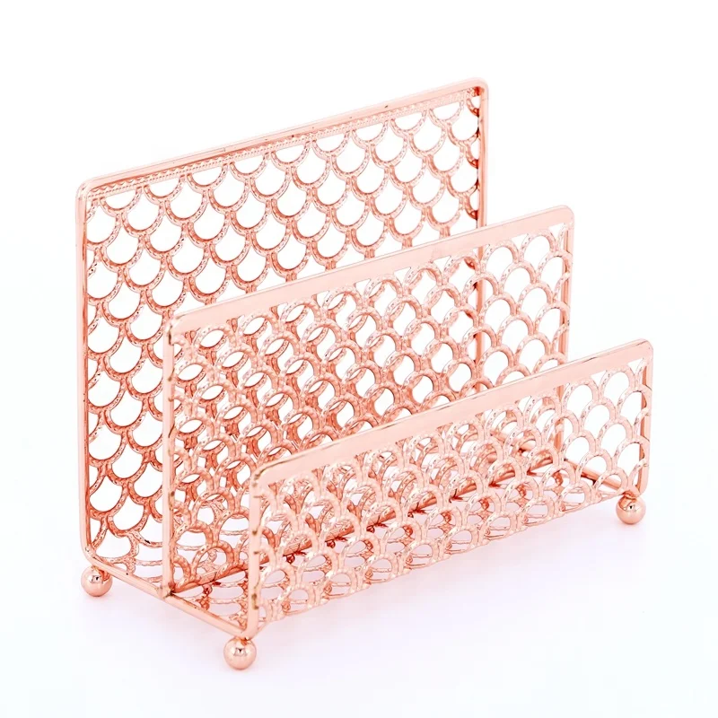 Настольный органайзер для электронной почты, 3 слота, металлическая проволока, органайзер для сортировки письмо, держатель для письма