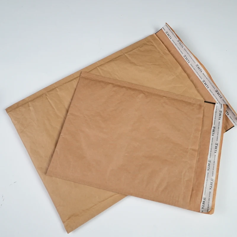 Custom Logo Eco Friendly Recyclable Biodegradable Compostable Honeycomb Kraft Paper Mail Envelopes Padded Bubble Mailer Bag