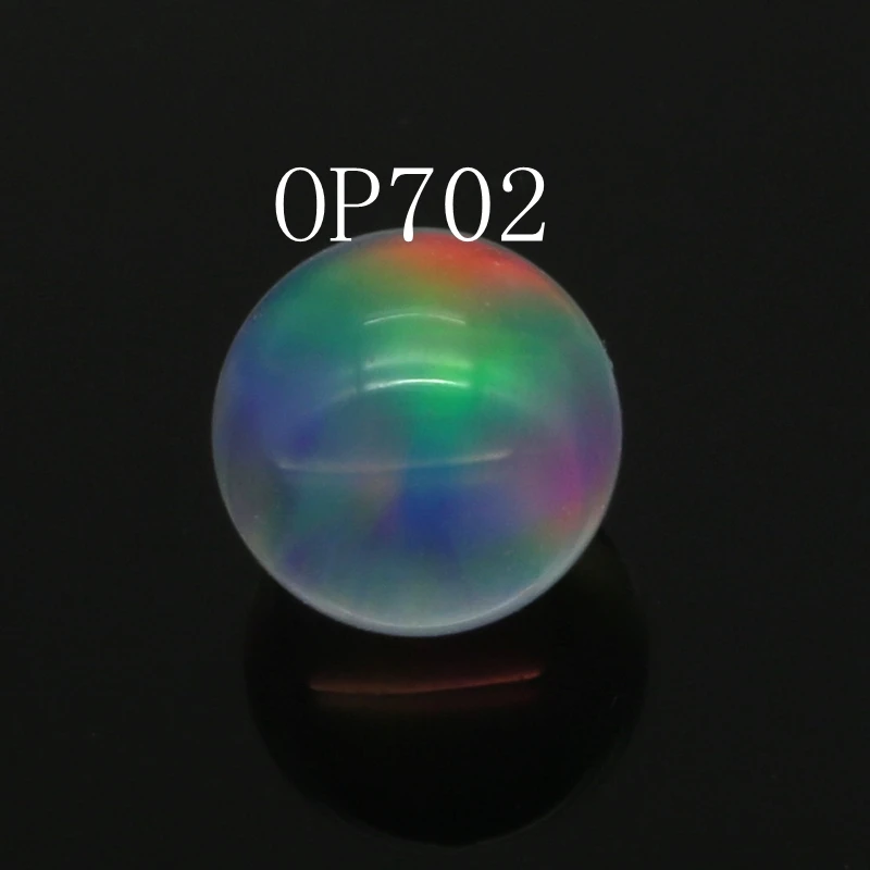 China Factory Price Ball Shape Resin Free Heat Resistant Opal Bead For Glass Crafts