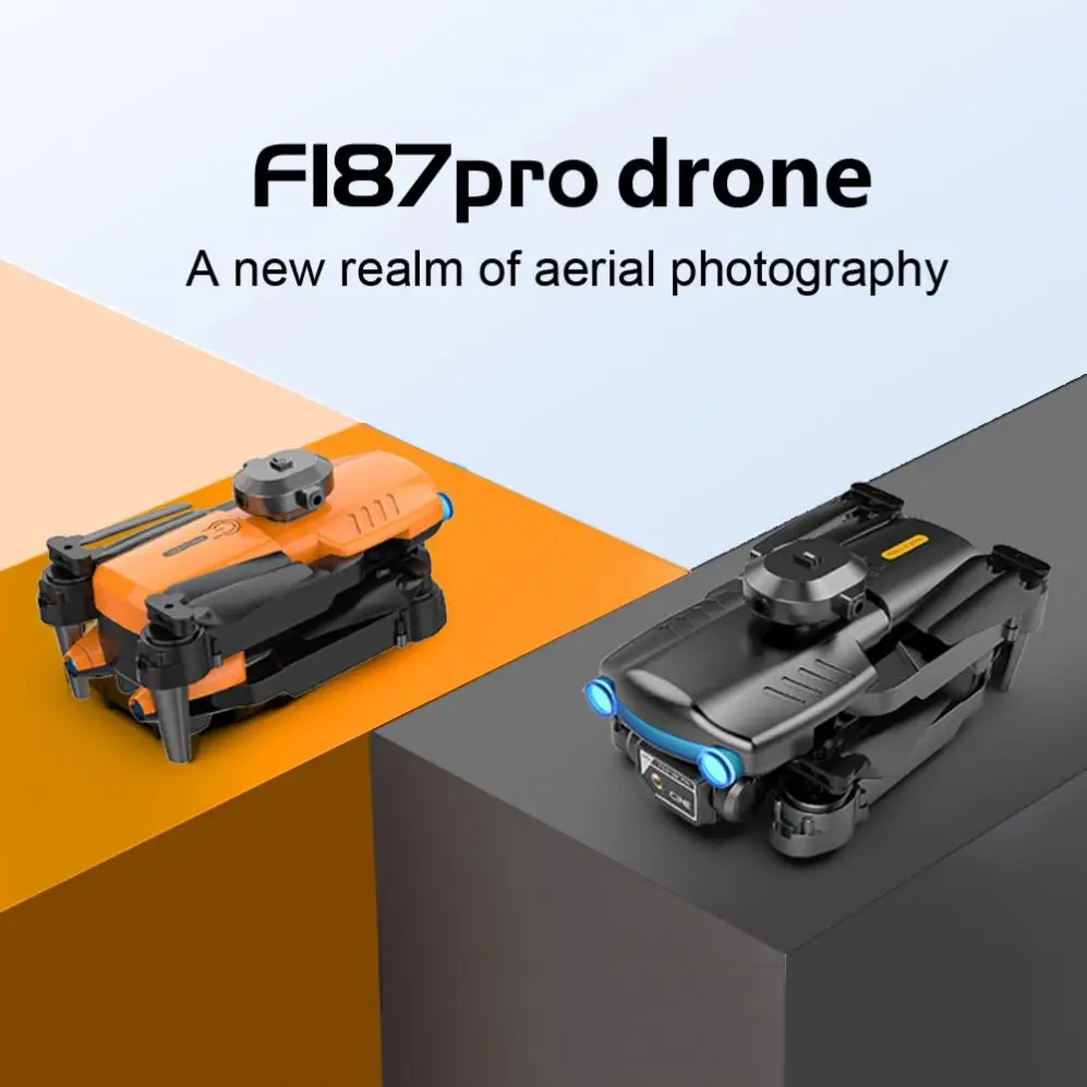 2022 new dron f187 4K dual camera wifi fpv obstacle avoidance optical mini quadcopter rc helicopter v f189 drones drone f187