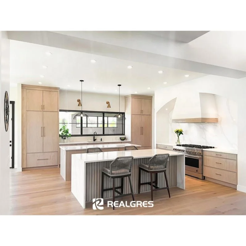 Realgres Italian Smart Traditional Oak Wood Commercial Restaurant Kitchen Cabinets Manufacturers