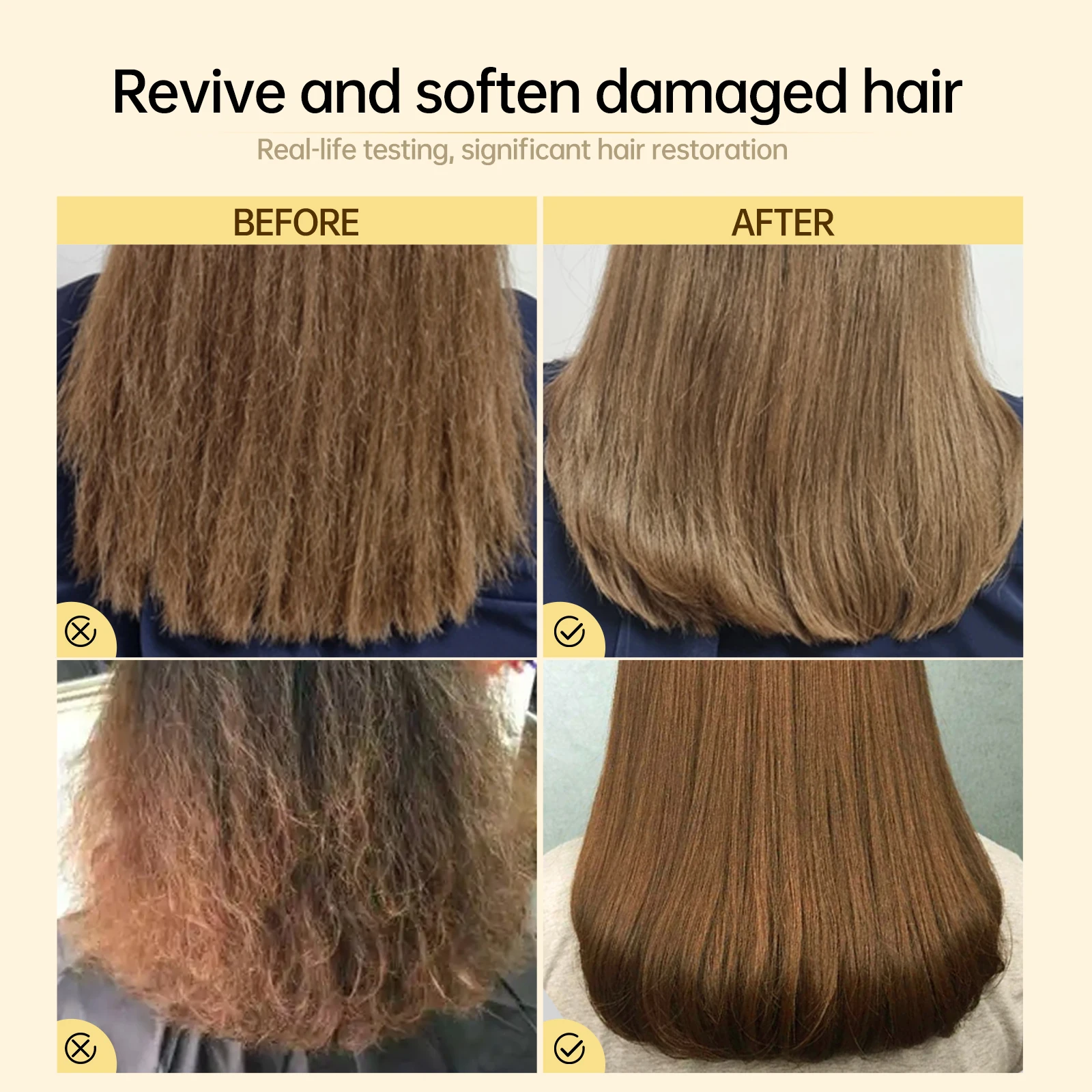 PURC Hair Mask Repair Damaged Hair From Perming and Dyeing Professional Hair Mask Treatment Products