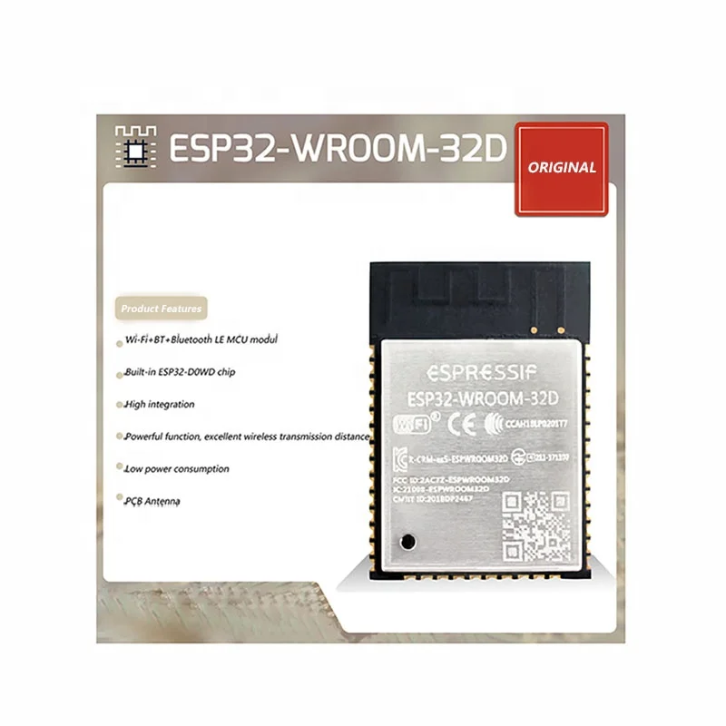  Оригинальные акции Espressif ESP32 Wi-Fi Bluetooth беспроводной модуль памяти объемом 4 МБ 8 Мб 16 ESP-WROOM-32D