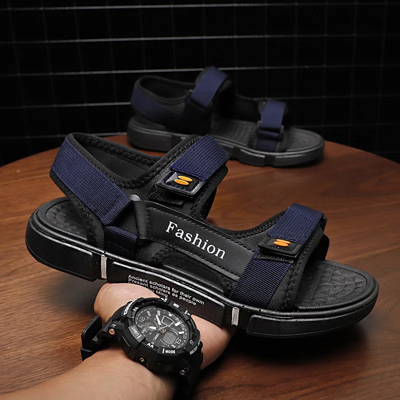 Wholesale Cheap Beach Shoes Sandals Slides Slippers Custom Logo Summer Rubber Sandals for Men 2022 Beach Sandals Men