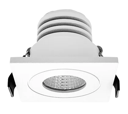 Indoor Living Room Bedroom Office 5W White Small Square Round Recessed Aluminum LED Spotlight COB Downlights Anti-glare