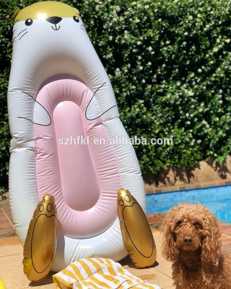 Высококачественный Детский милый надувной поплавок для бассейна с выдром