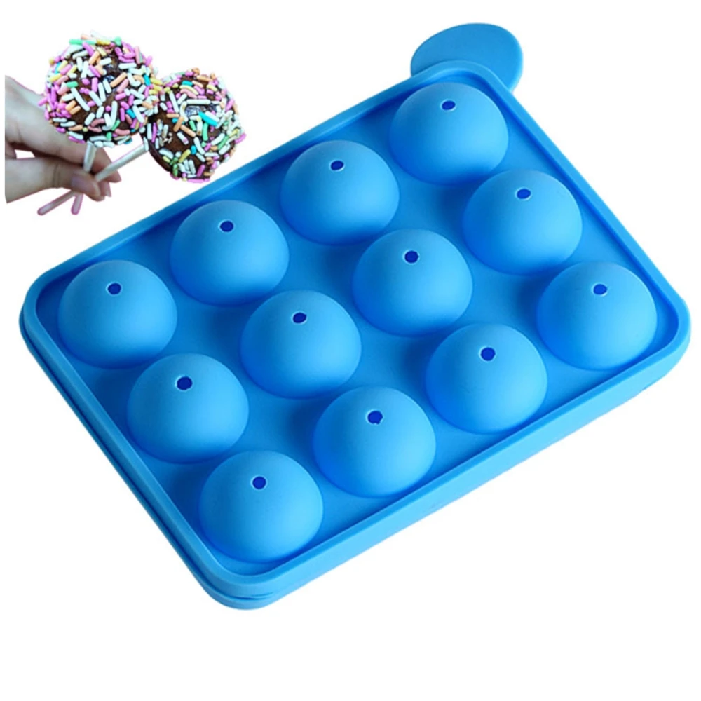 Candy Chocolate Ball Cupcake Cookie Candy Maker DIY Baking Tool Silicone Pops Lollipop Mold Stick Tray Cake Mould