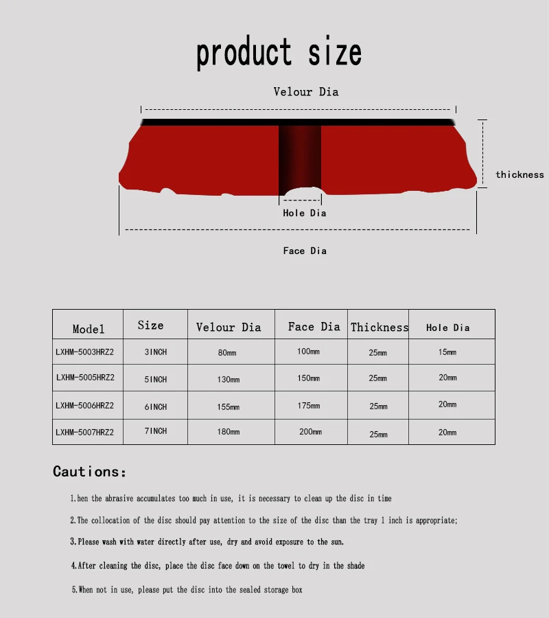 LEADMAX Foam Auto polishing pad car detailing Buffer Pads Car Polishing Sponge 5 Inch 125mm Black Yellow White Orange Blue