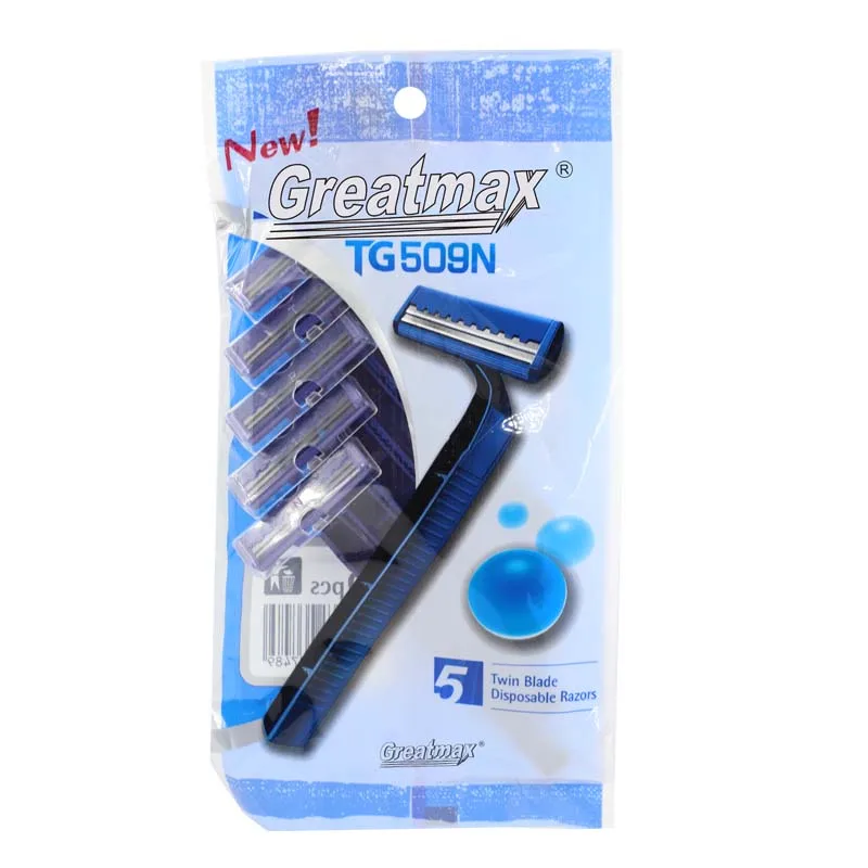 Мужские бритвенные лезвия, бритвенный нож с двойным лезвием, Мужская пластиковая ручка, оптовая продажа бритвы
