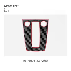 Carbon Fiber Centeral Control Gear Shift Panel For Audi A3 8YS 8YA 2021-2022 Auto interior Accessories