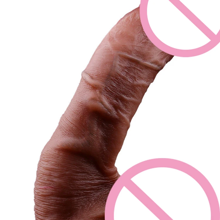 Realistic Dildo Wireless Vibrator Telescopic Liquid Silicone Heating Skin Feeling Realistic Super Huge Penis G Spot Sex Toy