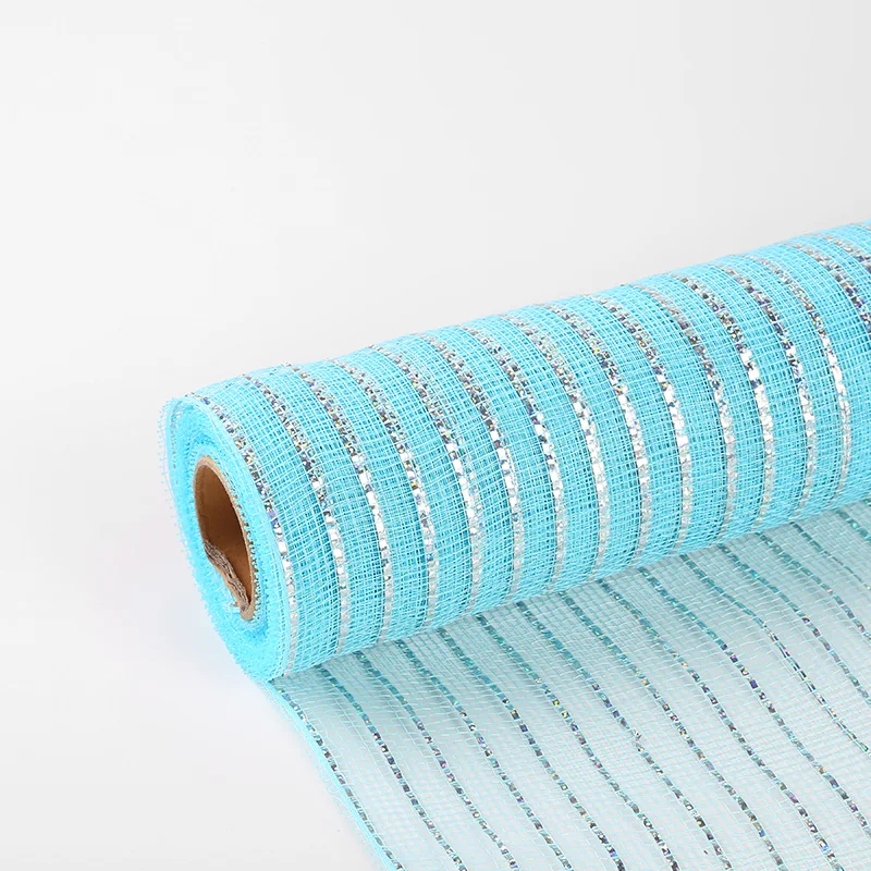 New Arrival Design Plastic Material Colorful Party Flower Deco Mesh 10 inch deco mesh