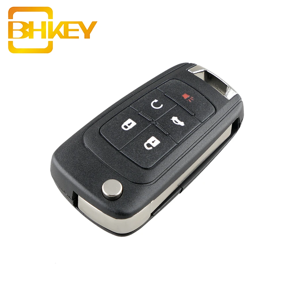 5 Buttons Car Flip Entry Remote Key Case Shell Cover For Chevrolet Aveo Cruze Camaro Equinox Impala Malibu Sonic