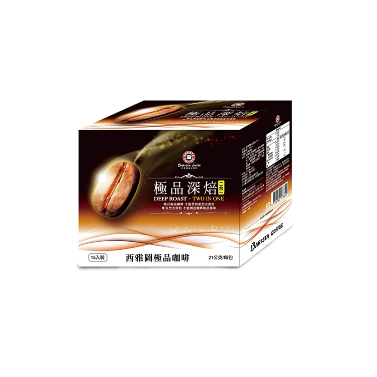 
Hot Popular Factory Wholesale Price Seattle Premium Deep Roast 2-in-1 Coffee 