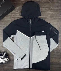 TT272 Custom with own logo mens Casual Zipper Hoodies Tracksuit Two Piece Sets Sports Suit Sweatsuit Male Training Wear