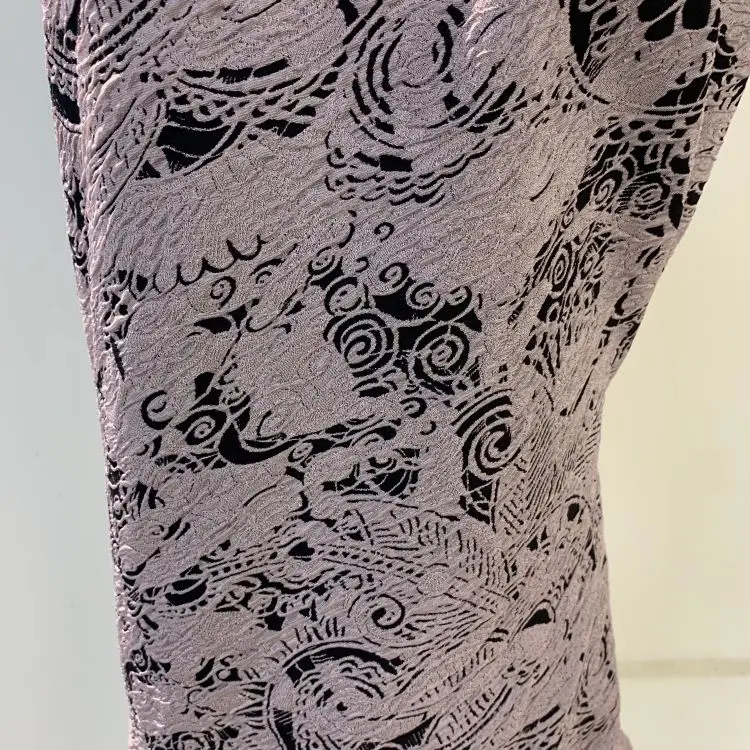 High Quality Purple Retro Ink Flower Pattern Fancy Fabric And Textiles For Clothing