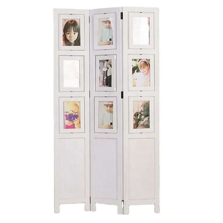 Luxury Multi-Functional Simple Line Wood Crafts Wooden Boxes and Wall Signs Folding Screen Bamboo Room Divider Screen