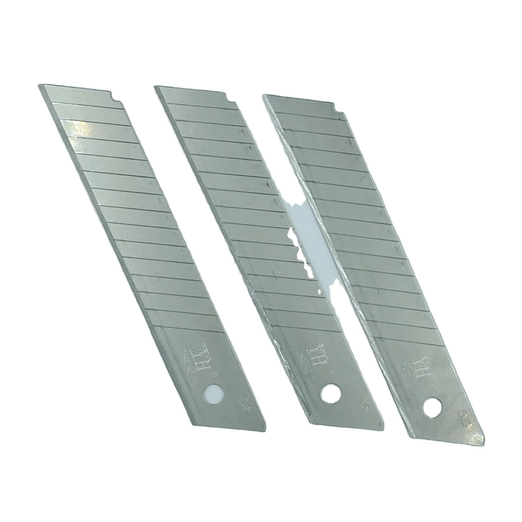yongheng low MOQ 18mm wide blade knife cutter SK4 material economy plastic utility knife cutter blade