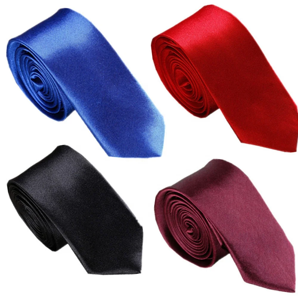 Tking Mens Accessories Narrow Ties Slim Skinny Neckties 5cm Width Many Solid Color