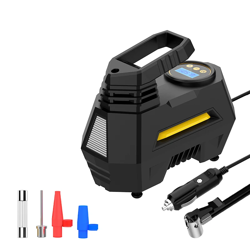 Mini Tire Inflator Car 12V Emergency Tire Inflator little Black Rabbit car Air Compressor Tire Pump for car